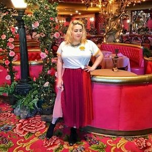 Pleated Chiffon 3 Color Elastic Waist Skirt